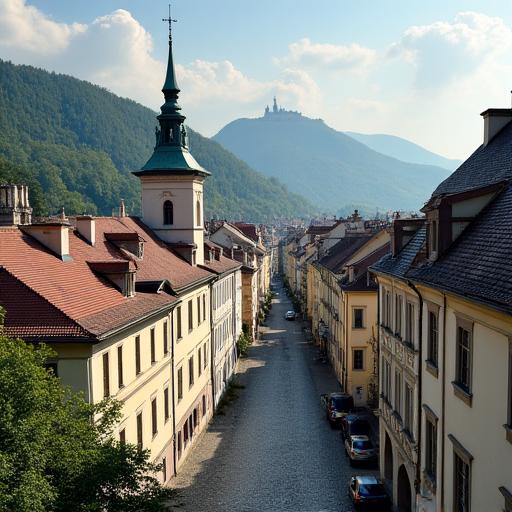 Blick auf die historische Altstadt von Salzburg