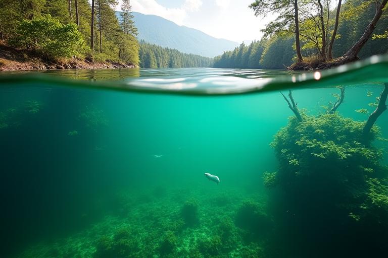 Kristallklares Wasser des Grünen Sees in der Steiermark